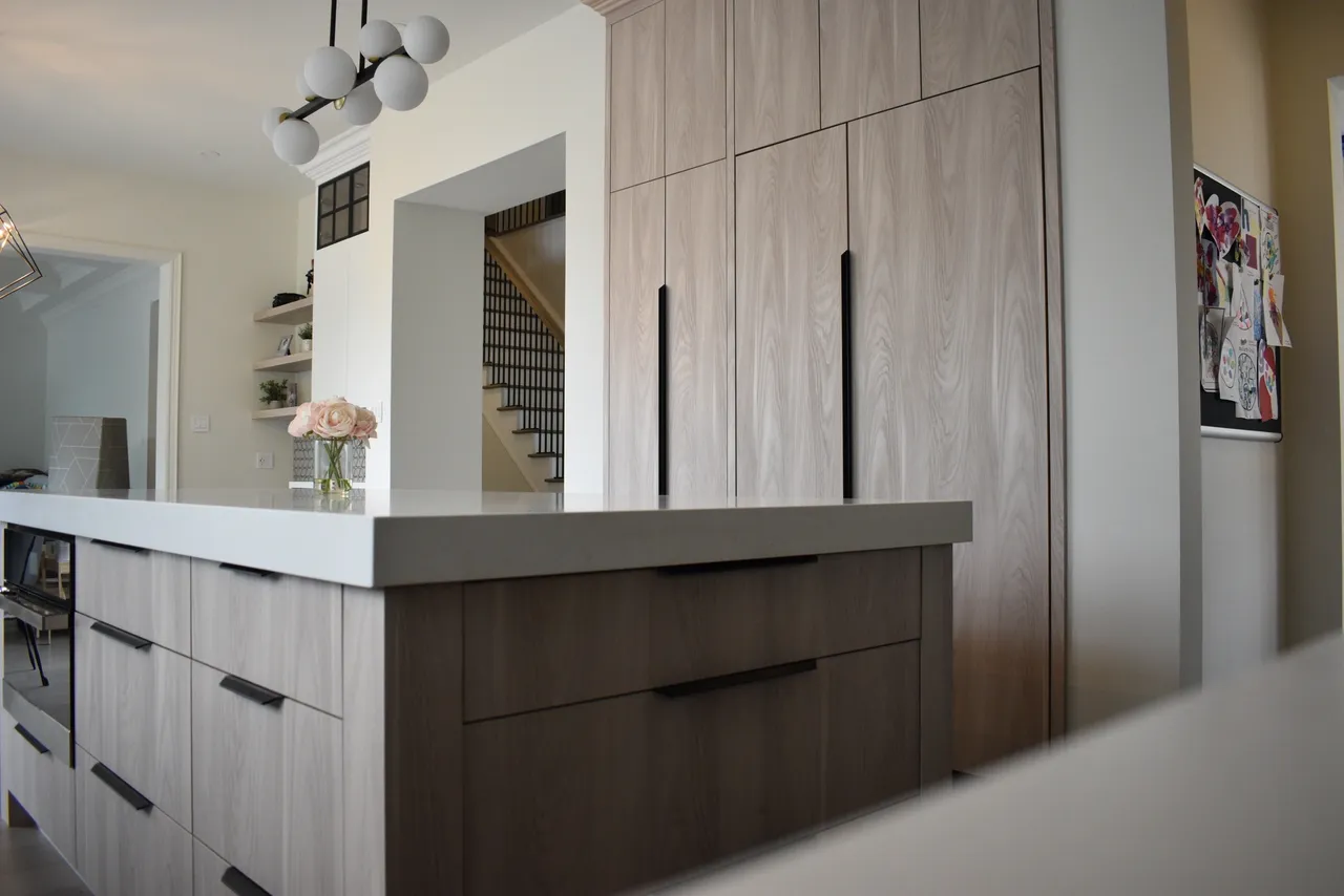 Kitchen island closeup