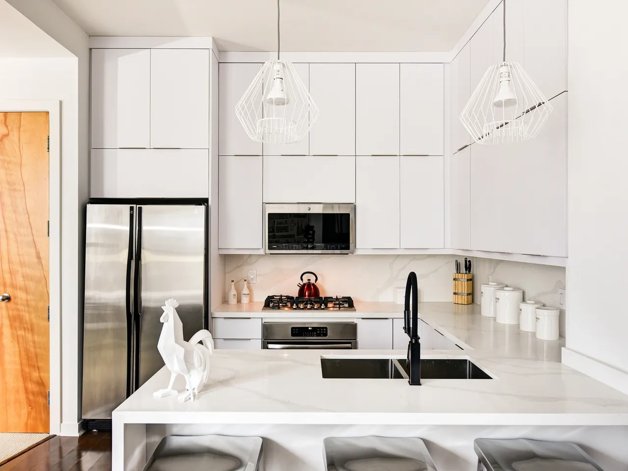 Open concept kitchen overview